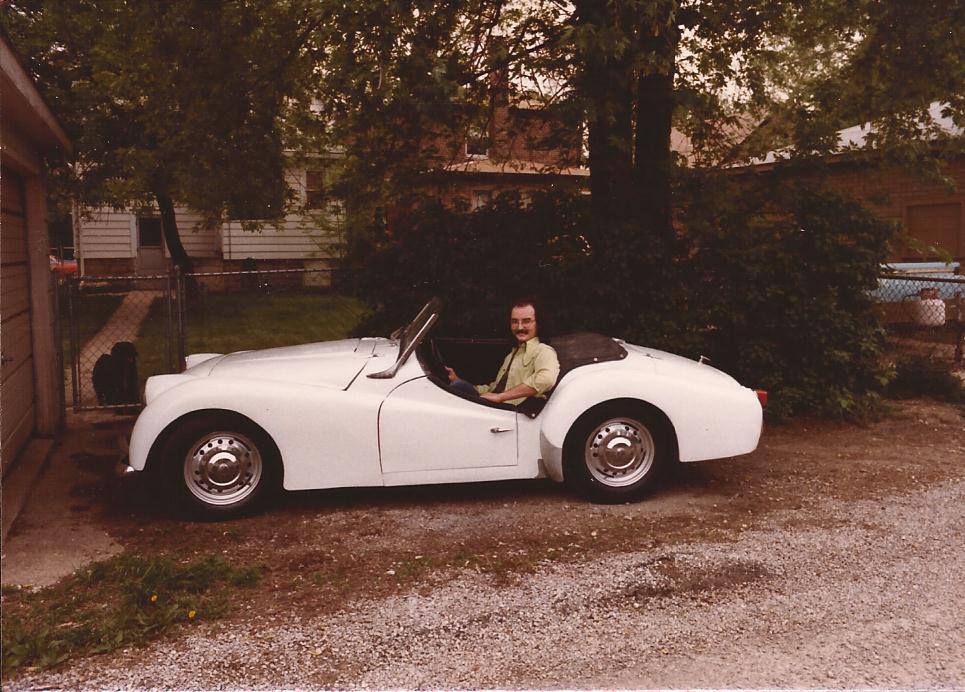 Dad in the white TR