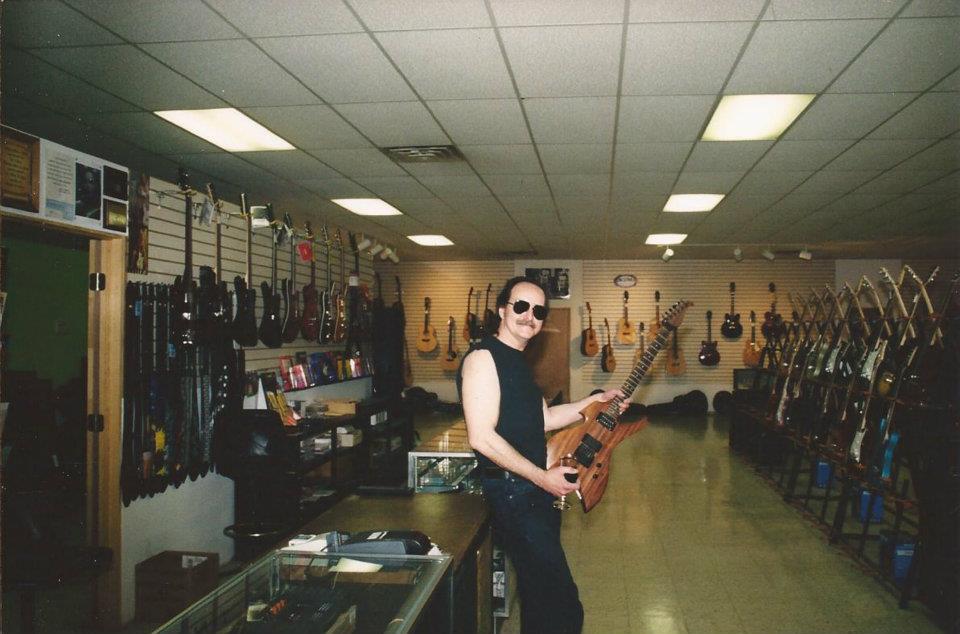 At RT Guitars with a custom build