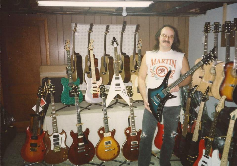 Dad at the Oak Forest shop