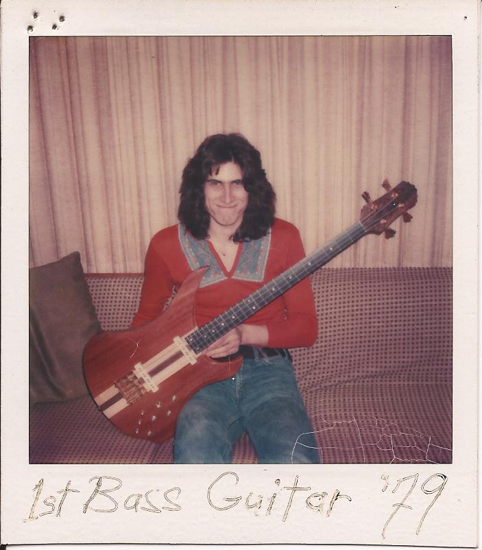 First bass guitar, 1979