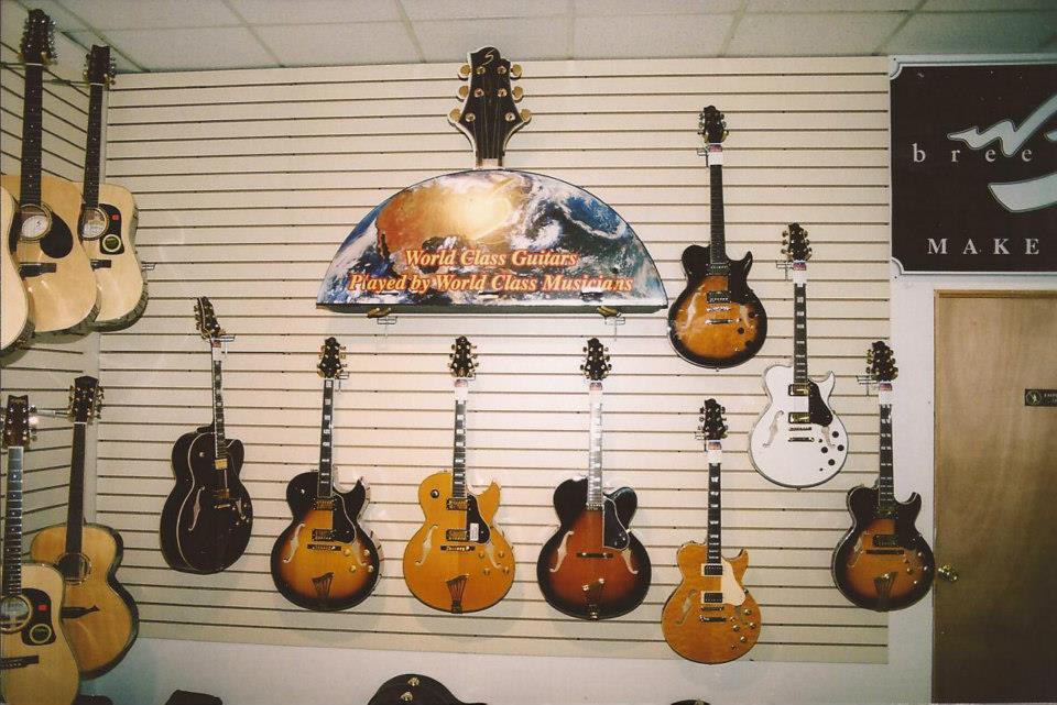 Guitars on the wall
