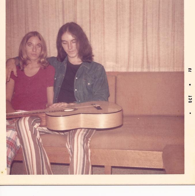 Mom and Dad in '73 with a classical he built